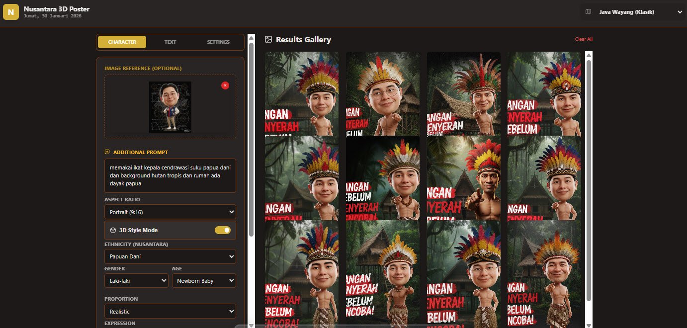 NUSANTARA 3D POSTER