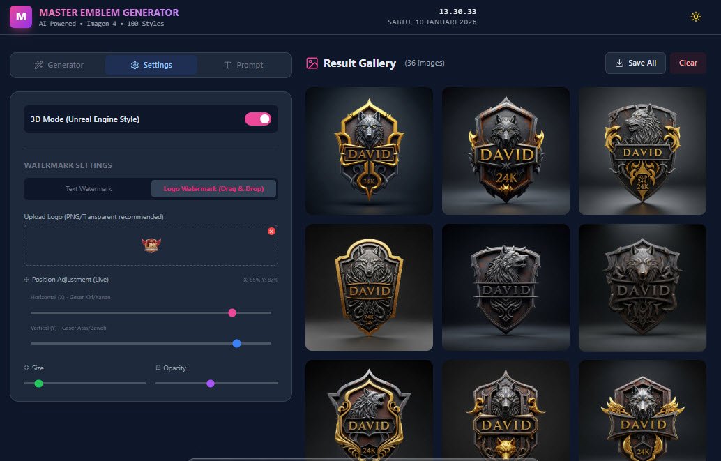 MASTER EMBLEM GENERATOR