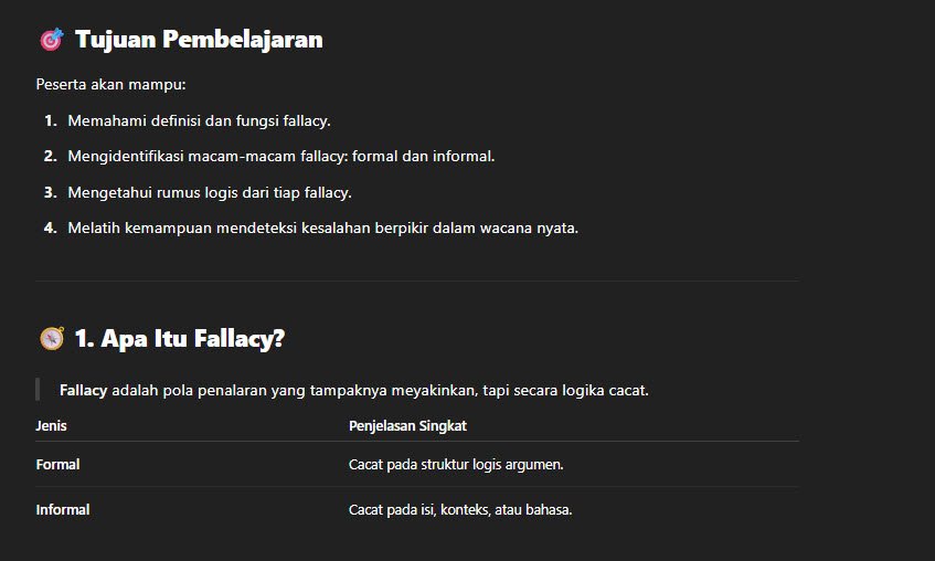 LOGIKA FALLACY