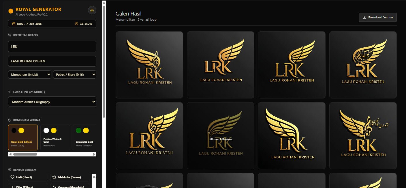 LOGO ROYAL GENERATOR EMBLEM