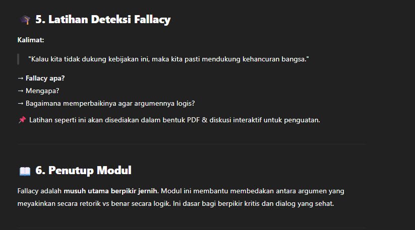DETEKSI FALLACY