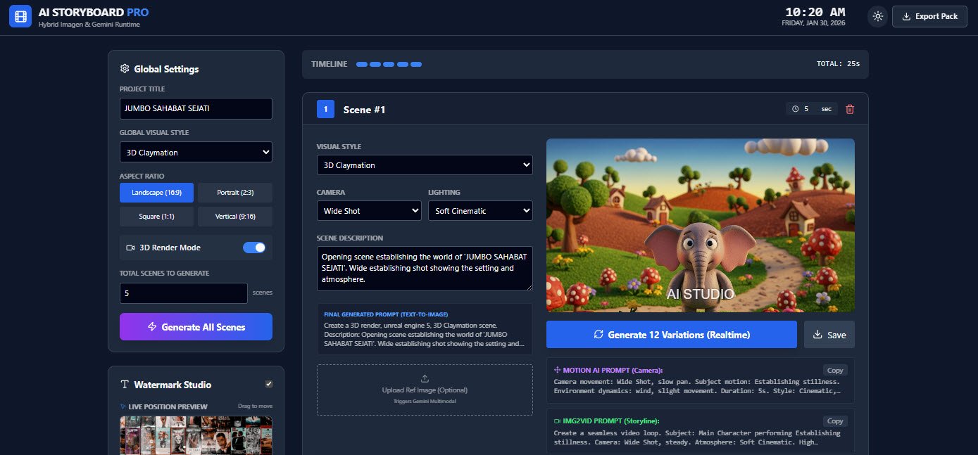 AI STORYBOARD PRO